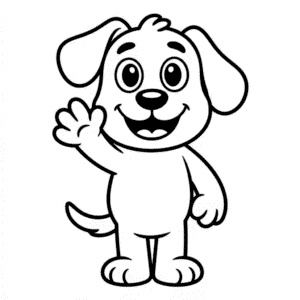 Zeichnung Zeichentrick Hund