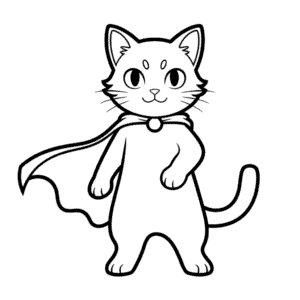 Zeichnung Anime-Kriegerkatze