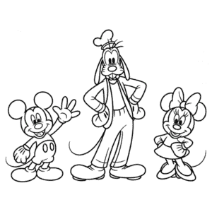 Zeichnung Charaktere Micky Maus