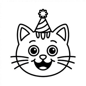 Zeichnung Comic-Katzengesicht