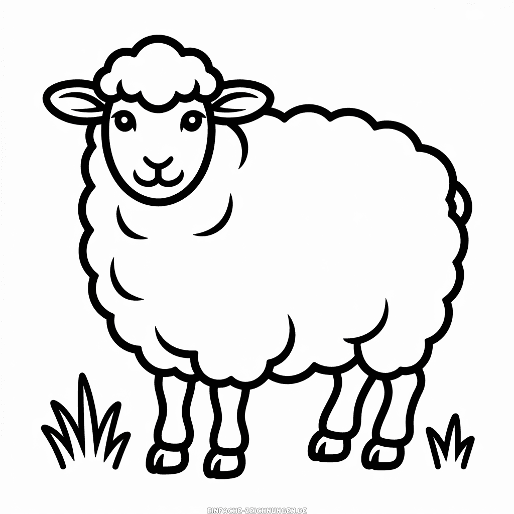 Zeichnung Dorset Schaf
