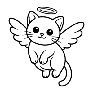 Zeichnung Engelkatze
