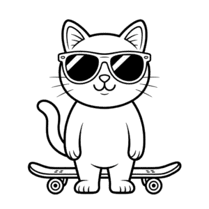 Zeichnung Fantastische Katze