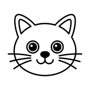 Zeichnung Katzen Gesicht