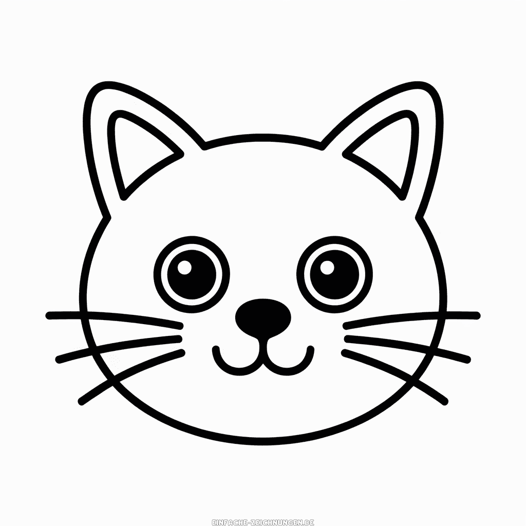 Zeichnung Katzen Gesicht