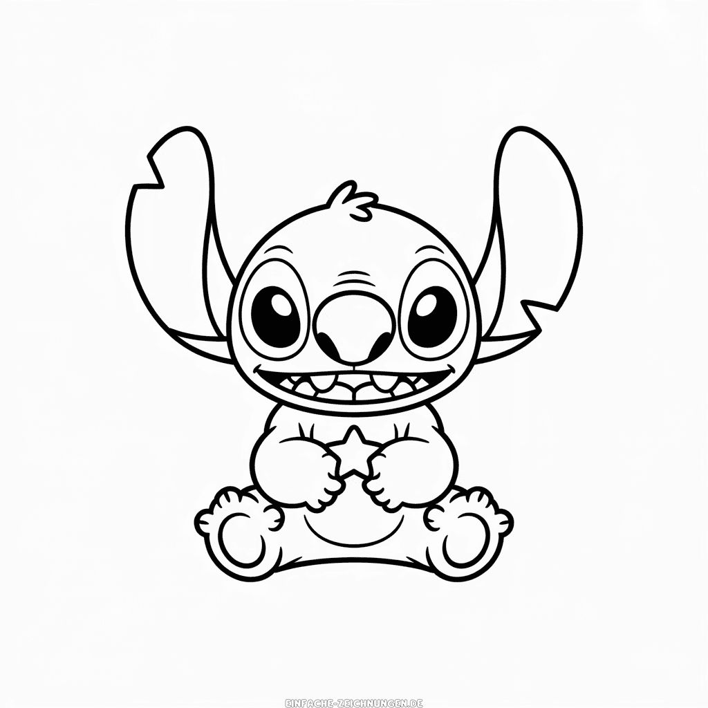 Zeichnung Niedlicher Stitch