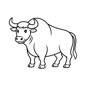 Zeichnung Stier Tier