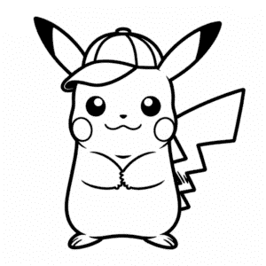 Zeichnung Gangster Pikachu