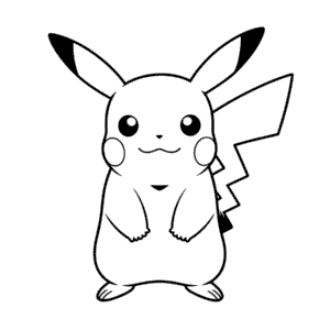 Zeichnung Grundlegender Pikachu