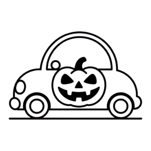 Zeichnung Halloween-Auto