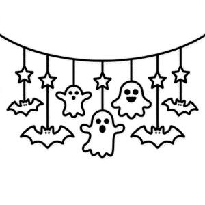 Zeichnung Halloween Dekoration