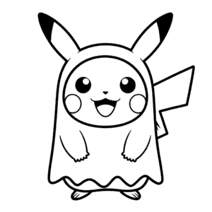 Zeichnung Halloween Pikachu