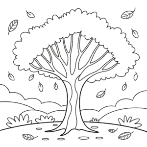 Zeichnung Herbstbaum