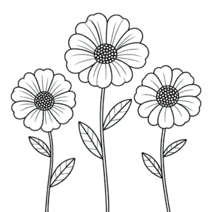 Zeichnung Herbstblumen