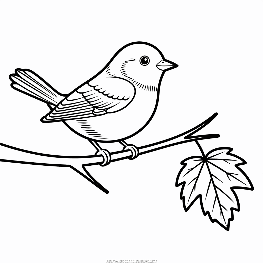 Zeichnung Herbstvogel
