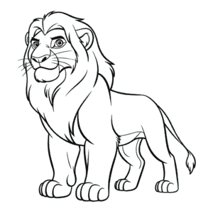 Zeichnung Kovu Der König der Löwen