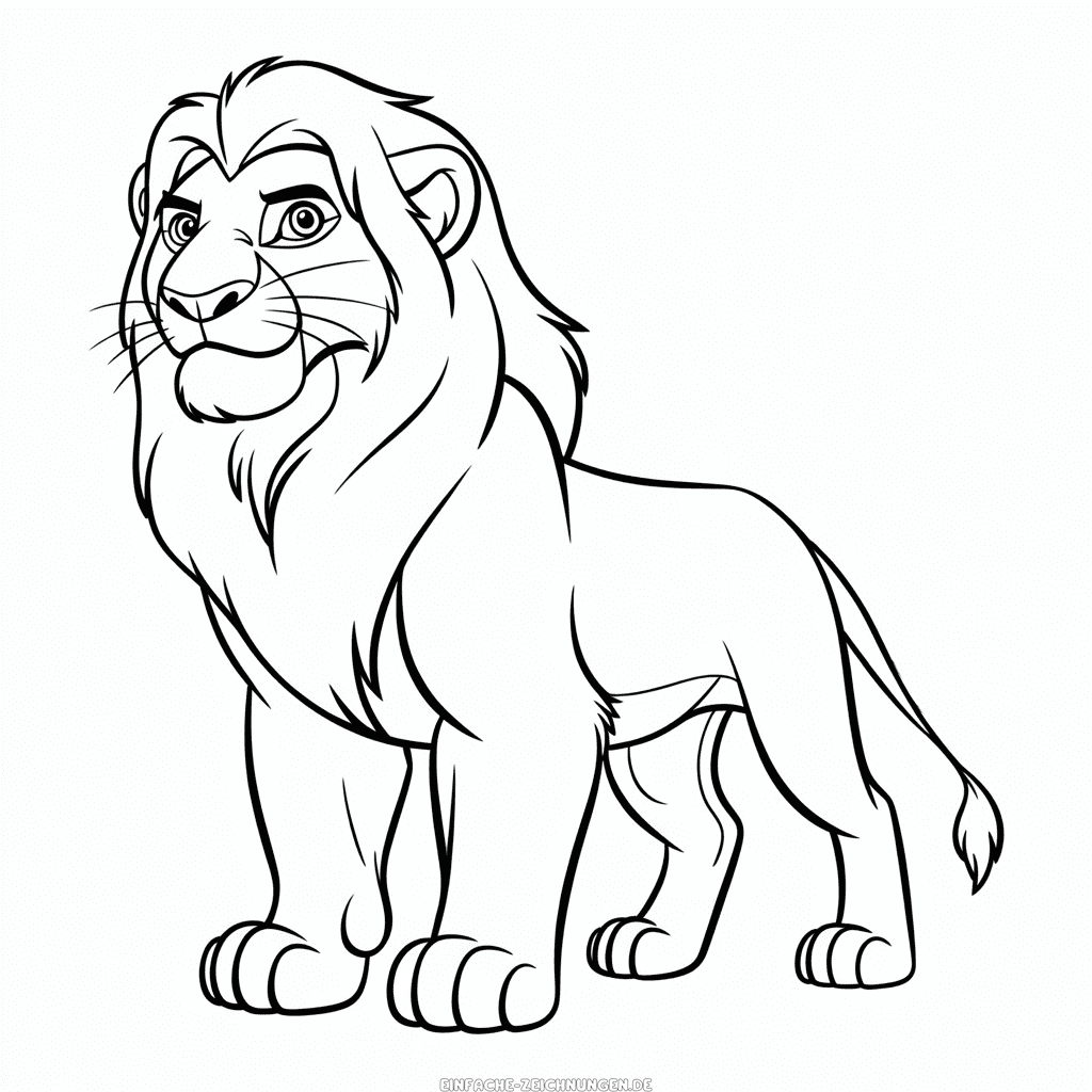 Zeichnung Kovu Der König der Löwen