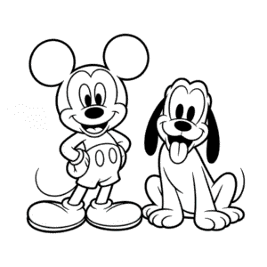 Zeichnung Micky Maus Hund