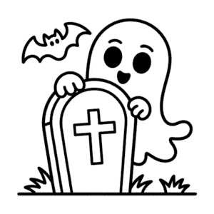 Zeichnung Niedlicher Gruseliger Halloween