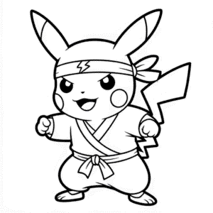 Zeichnung Ninja Pikachu