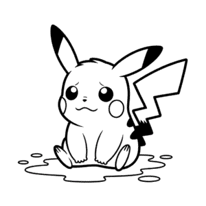Zeichnung Pikachu Weint