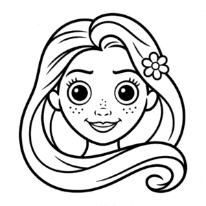 Zeichnung Rapunzel Gesicht