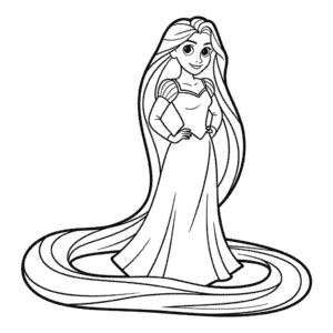Zeichnung Rapunzel Skizze