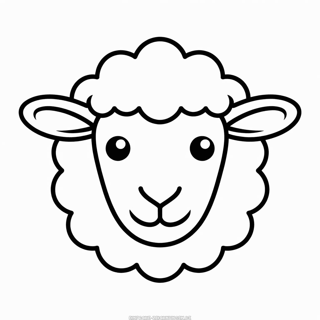 Zeichnung Schafsgesicht