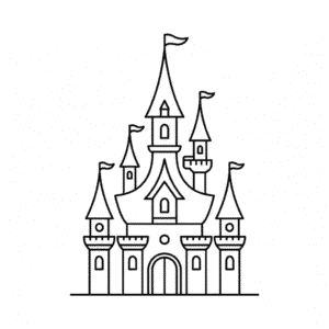 Zeichnung Schloss Cinderella
