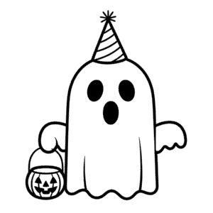 Zeichnung Schwarz-Weiß-Halloween