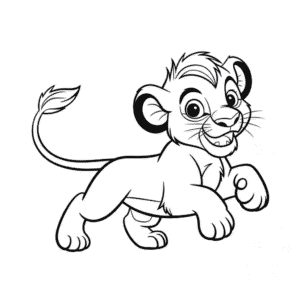 Zeichnung Simba Der König der Löwen
