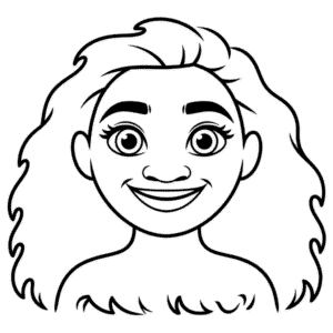 Zeichnung Vaiana Gesicht