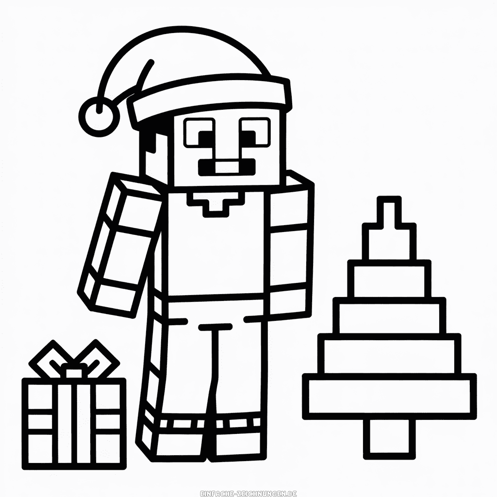 Zeichnung Weihnachten Minecraft