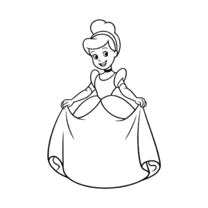Zeichnung Zeichentrickfilm Cinderella