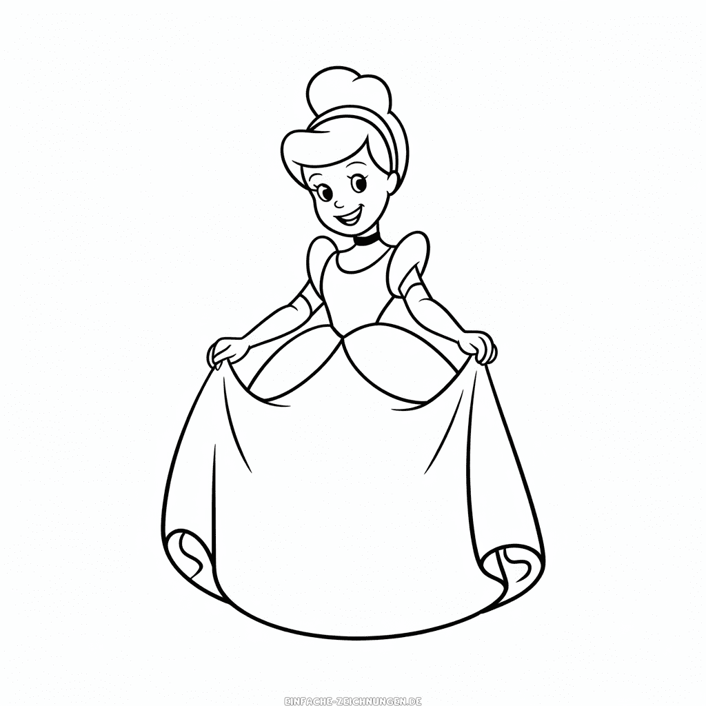 Zeichnung Zeichentrickfilm Cinderella