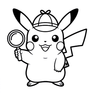 Zeichnung Detektiv Pikachu