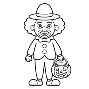 Zeichnung Halloween Clown