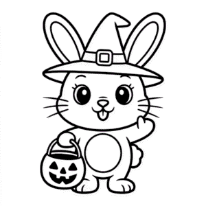 Zeichnung Halloween Hase