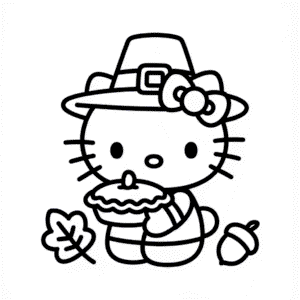 Zeichnung Hello Kitty Erntedankfest