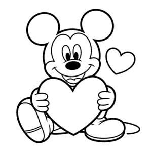 Zeichnung Liebe Micky Maus