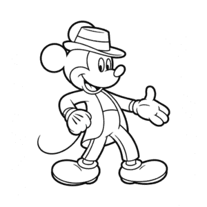 Zeichnung Michael Jackson Micky Maus
