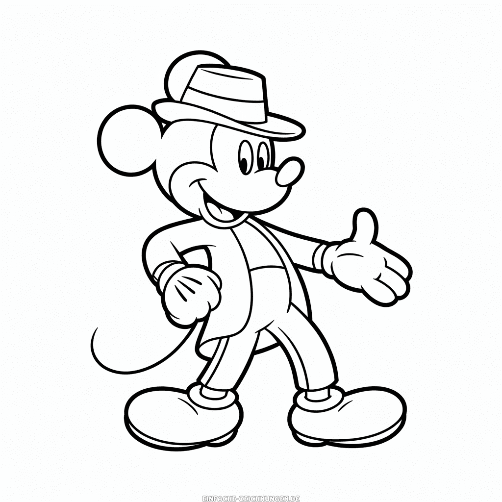 Zeichnung Michael Jackson Micky Maus