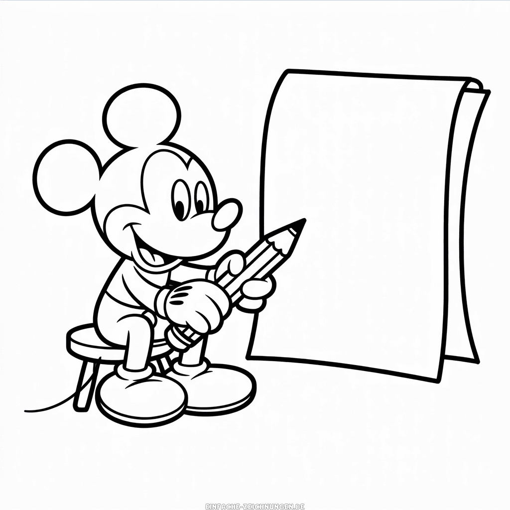 Zeichnung Micky Maus Cartoon