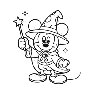 Zeichnung Micky Maus Zauberer