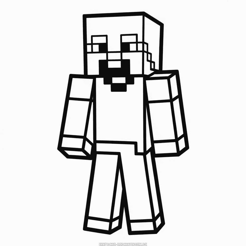 Zeichnung Minecraft Charakter