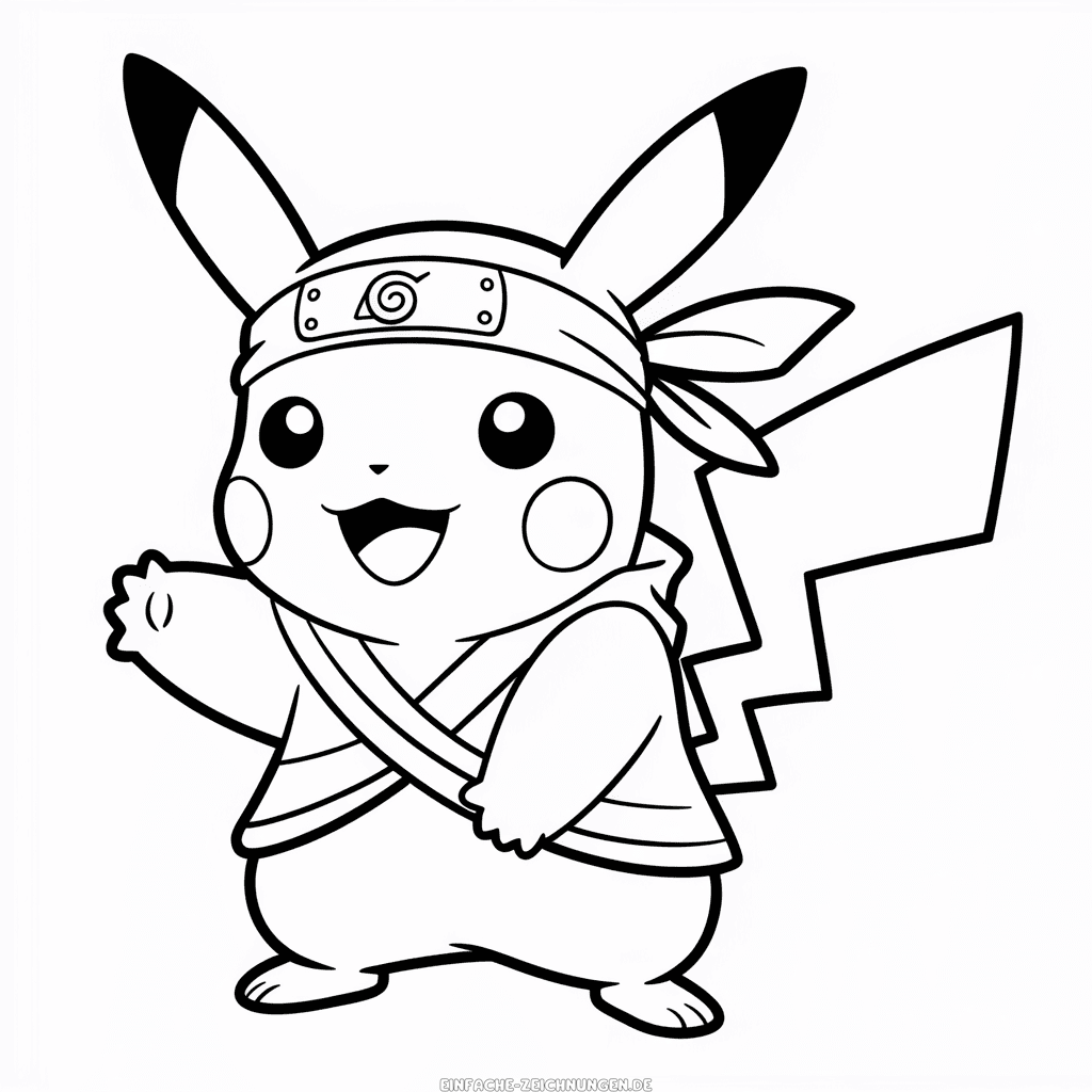 Zeichnung Naruto Pikachu