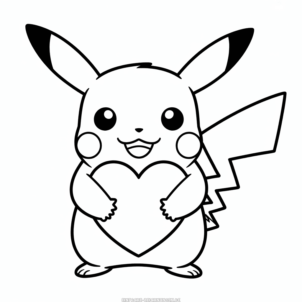 Zeichnung Pikachu Liebe