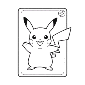 Zeichnung Pikachu Pokémon-Karte