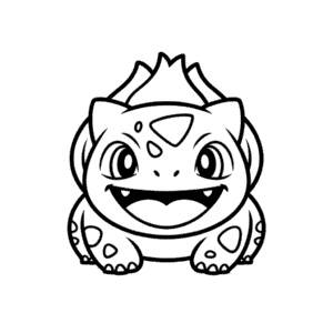 Zeichnung Pokémon Bisasam Gesicht