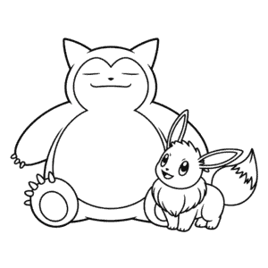 Zeichnung Relaxo und Evoli